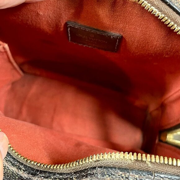 Authentic Unisex Louis Vuitton Olav Crossbody PM Brown Canvas Bag - Picture 9 of 15